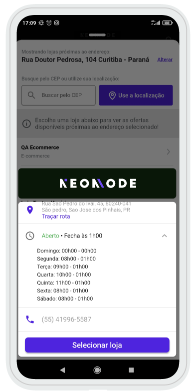 Release Notes Maio  App Commerce – Neomode